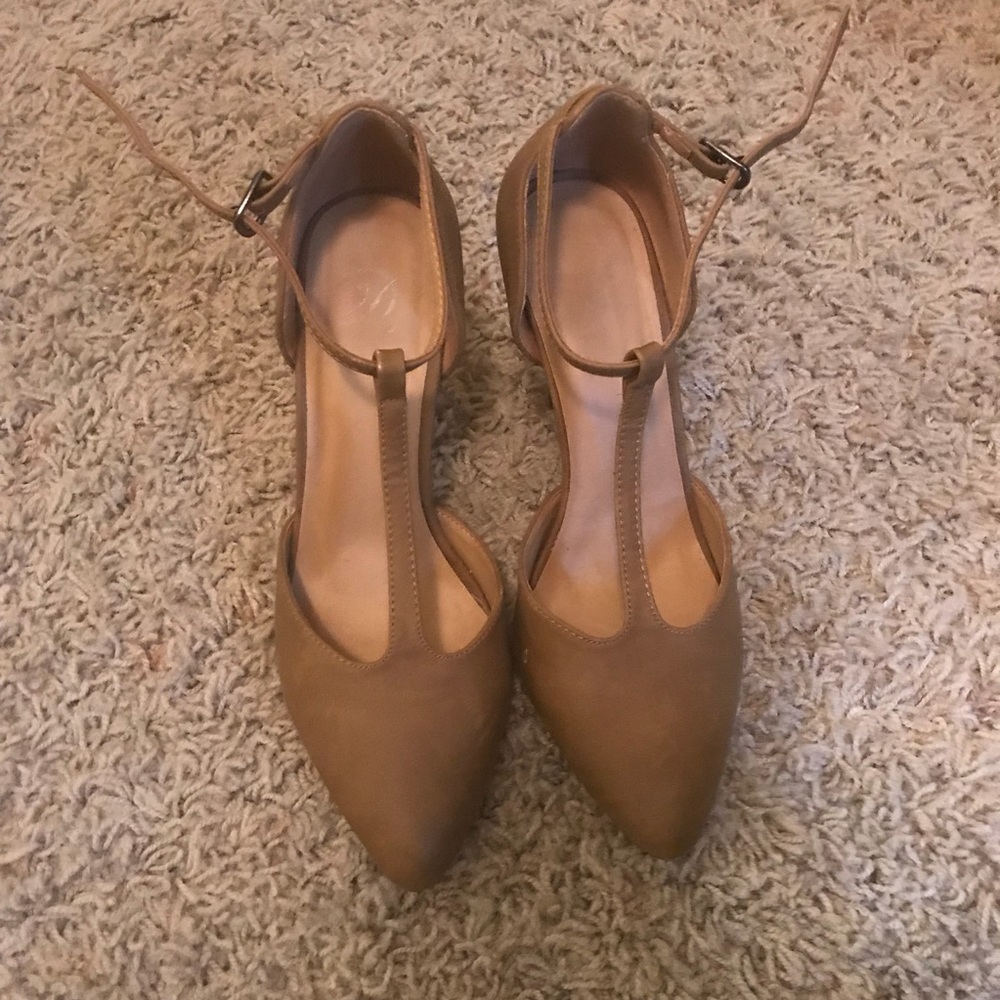 brown nude heels